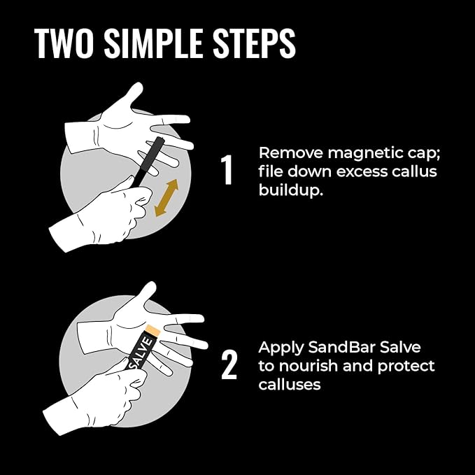 SandBar Callus Removal, Hand Callus Remover Salve Balm Stick for Working Hands, Lightweight Dead Skin Remover Tool Grit Surface, Knurled Handle, Magnetic Cap Hand File 4" - Pink