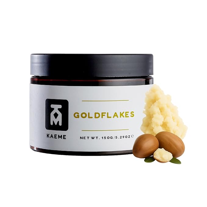 Kaeme Goldflakes Whipped Shea Body Butter Moisturizer For Whole Body, Skin, Hand, Hair, Scalp, For Men and Women, Made with Raw Organic African Shea Butter with Natural Coconut Oil(10.5oz/300g jar)