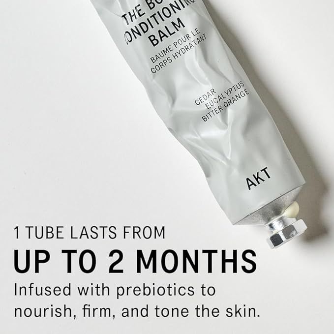 AKT The Body Conditioning Balm 3.4 Fl Oz, Firming Cream, Hydrating Body Balm with Olive Squalane & Lactic Acid, Vegan Moisturizer, Plastic Free, Sc.02 After Thunder, All Genders