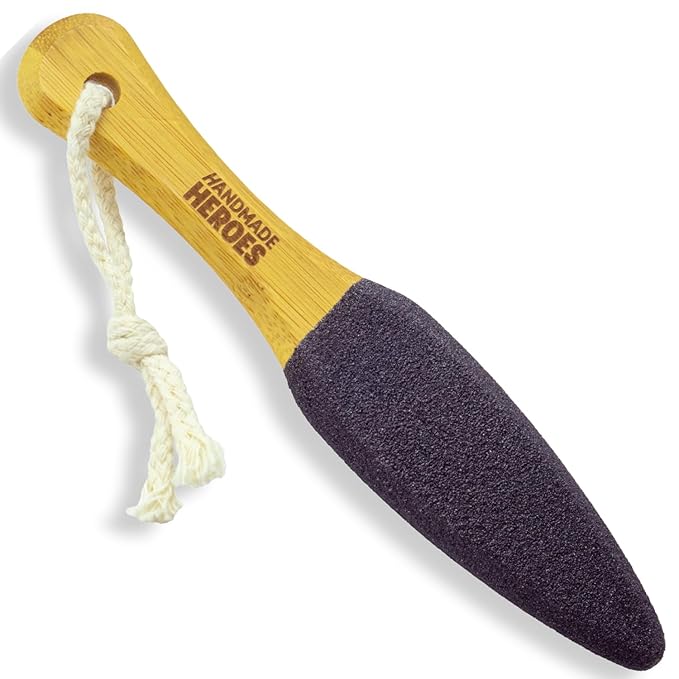 Handmade Heroes Foot Exfoliator - Deep Skin Smoother for Dry, Rough Areas & Cracked Heels – Natural Scrub for Silky Soft Skin