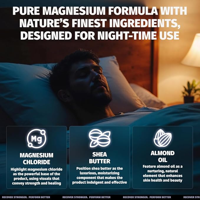 Coach Soak 2-Pack Nighttime Magnesium Body Butter, Thick Cream with High Magnesium Concentration, Soothes Muscles Overnight, Shea Butter, Almond Oil & Lavender, Large Size (Total of 16oz)