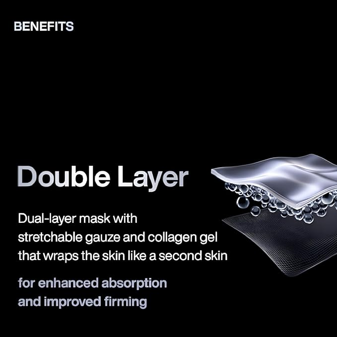 IOPE Retinol Serum in Deep Collagen Gel Mask 5+1 Set | Double-Layered Hydrogel Sheet for High Adhesion, A Full Bottle of Retinol RX 1% Serum, Intense Firming & Plumping, Anti-Aging, Korean Skincare