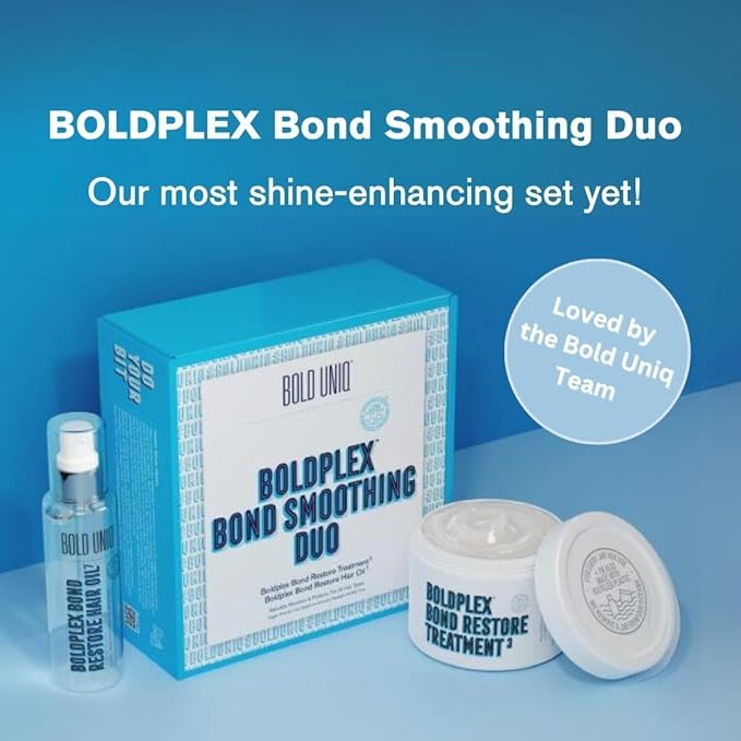 Boldplex 3 & 7 Bond Restore Protein Treatment & Oil Duo for Dry & Damaged Hair - Hydrating Formula for Curly, Colored, Frizzy, Broken or Bleached Types. Cruelty-Free & 100% Vegan