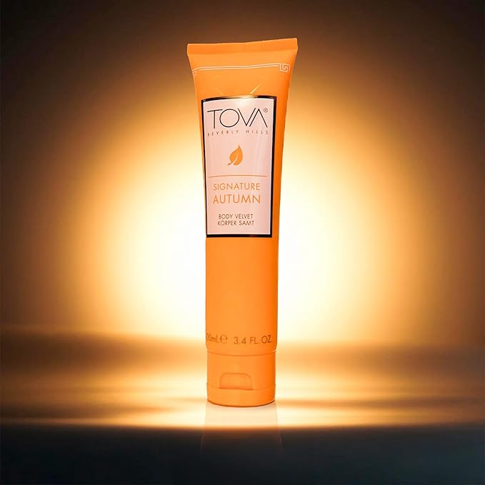Tova Signature Autumn Body Velvet Lotion – Nourishing Botanical Body Cream for Women – Floral Amber Scent – USA-Made & Cruelty-Free – 3.4 fl oz