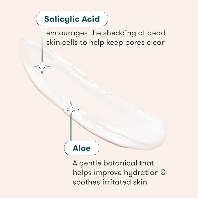 Proactiv+ Smoothing BHA Cleanser, 6 oz, Unscented Acne Treatment for All Skin Types, 1% Salicylic Acid Cleanser with Soothing Aloe