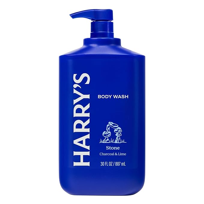 Harry's Men's Body Wash with Pump- Stone - (2 Pack) 30 fl oz - Shower Gel for Men - No Parabens, Sulfates, or Dyes