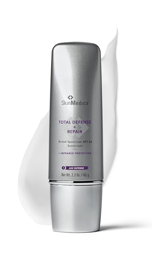 SkinMedica Total Defense + Repair SPF 34 Sunscreen for Face. This Lightweight, Facial Sunscreen is Ideal for Oily and/or Combination Skin, 2.3 Oz