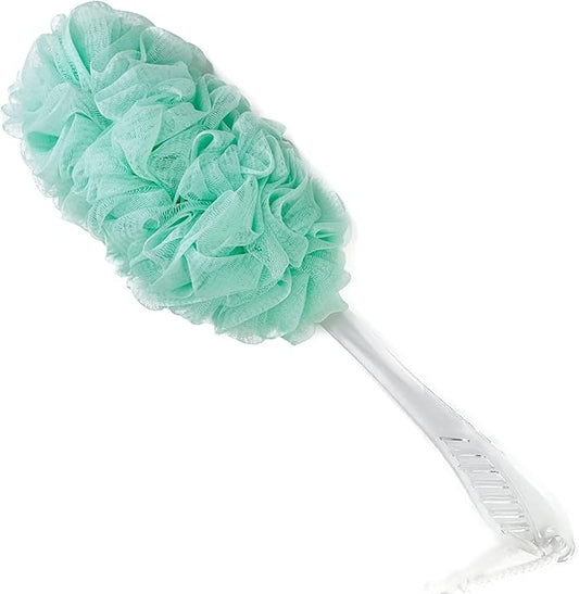 PPHAO - Back Bath Brush - Loofah Sponge Scrubber - Bath Brush Long Handle for Shower - Loofah Exfoliating for Men - Shower Loofah for Women - Green Loofah - 1Pack