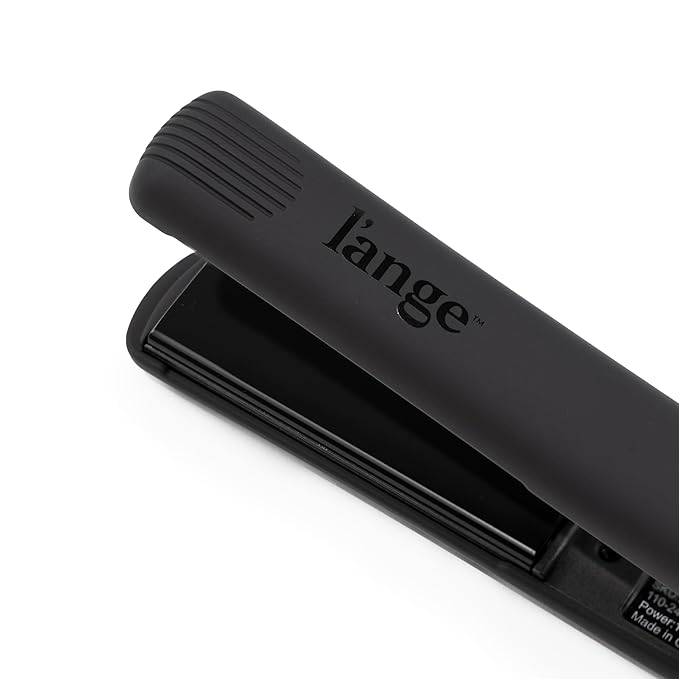 L'ANGE HAIR Aplatir Ceramic 1" Flat Iron | Adjustable Temp & Dual Voltage Hair Straightener | Tourmaline-Infused Plates for Smooth, Frizz-Free Styling | 1 Inch Styling Tool (Black)
