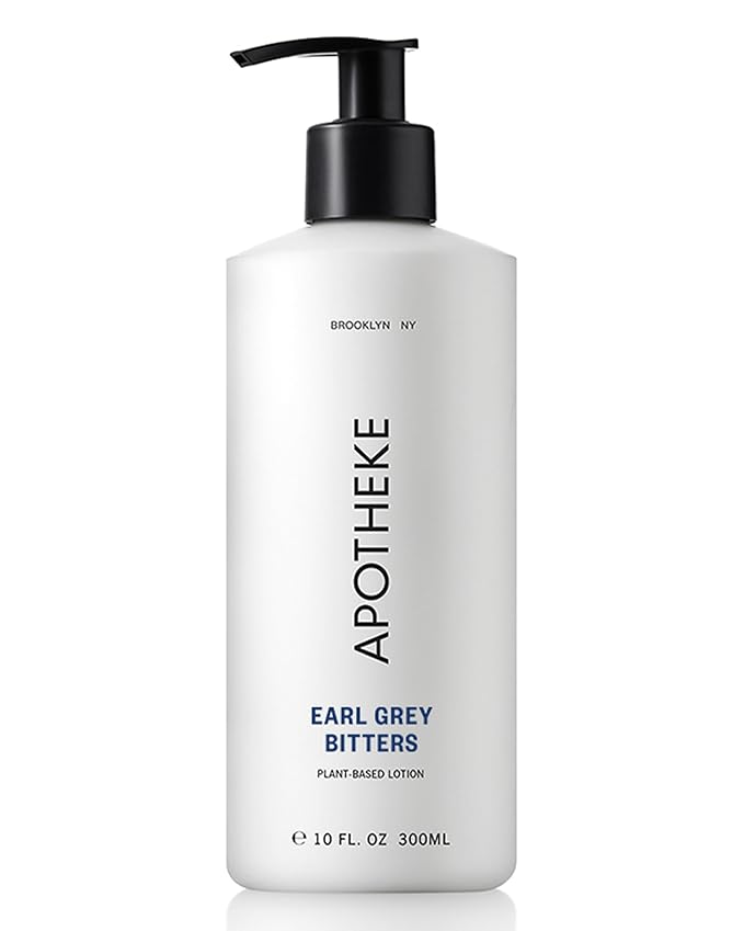 APOTHEKE Scented Hand & Body Lotion, Earl Grey Bitters - 10 Fl Oz Nourishing Body Moisturizer Cream for Dry Skin - Gentle Daily Skincare for Men & Women with Natural Ingredients, All Skin Types
