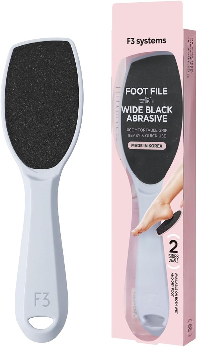 Wide Emery (Sky Blue), Double-Sided Pedicure Tool, Colossal Foot File for Men & Women, Effective for Cracked Heel, Callus Remover, Foot Scrubber, Professional