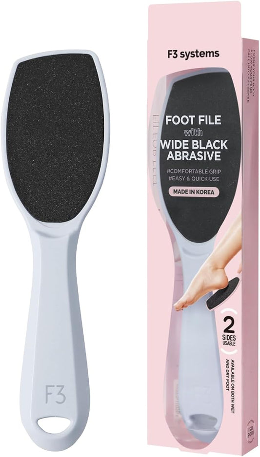 Wide Emery (Sky Blue), Double-Sided Pedicure Tool, Colossal Foot File for Men & Women, Effective for Cracked Heel, Callus Remover, Foot Scrubber, Professional