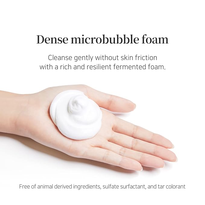 ETUDE PPOYAN Cleansing Foam, Grain Fermentation Complex Rice + Barley + Soybean, Face Wash for Sensitive Skin, Gentle & Nourishing Formula, Microbubble Foam, Korean Skin Care, Beauty (5.07 Fl Oz)