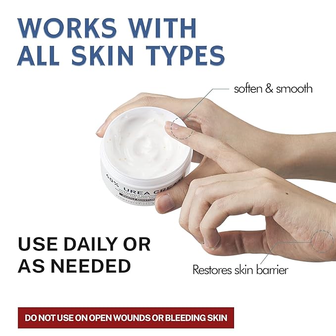 OUKEYA Urea Cream 40 Percent,Foot & Hand Cream for Dry Cracked,Urea Lotion for Feet Maximum Strength(2 Packs)