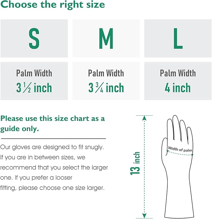 COOLJOB 2 Pairs Thickened Rubber Gloves with Cotton Lining & Non-slip Grip, Colorful Household Long Lasting Dishwashing Gloves for Kitchen & Bathroom Cleaning, Orange & Blue, Small