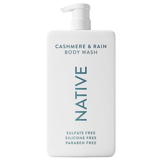 Native Sulfate Free Body Wash Contains Naturally Derived Ingredients | for Women & Men| Cashmere & Rain, 36 oz