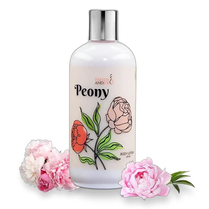 Home Spa Gift Fragrance Body Lotion Luxury Firming Scented 10oz Deep Moisturizing Fragrance Body Lotion for Women (Peony)