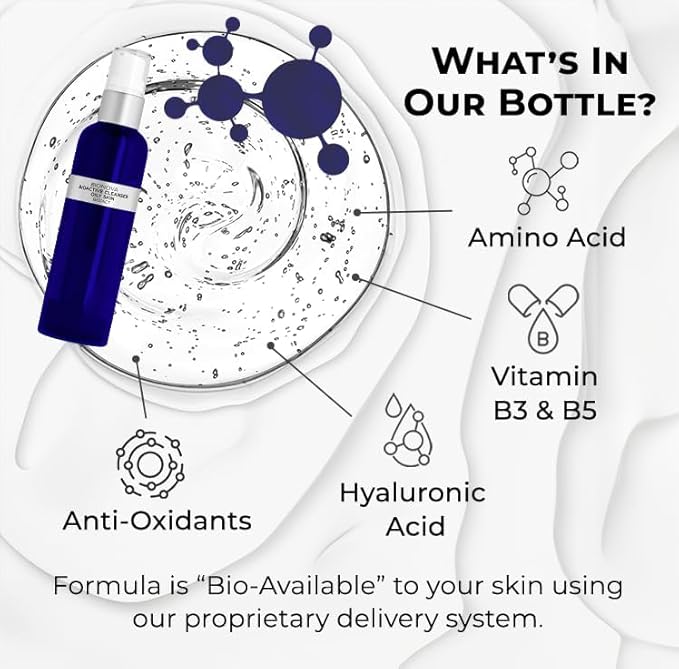 BIONOVA Bioactive Cleanser Oily Skin - Facial Cleanser Provides a Gentle Deep Clean, Oil-Free, Sulfate-Free, and Eliminates Excess Oil (4.5 fl oz)