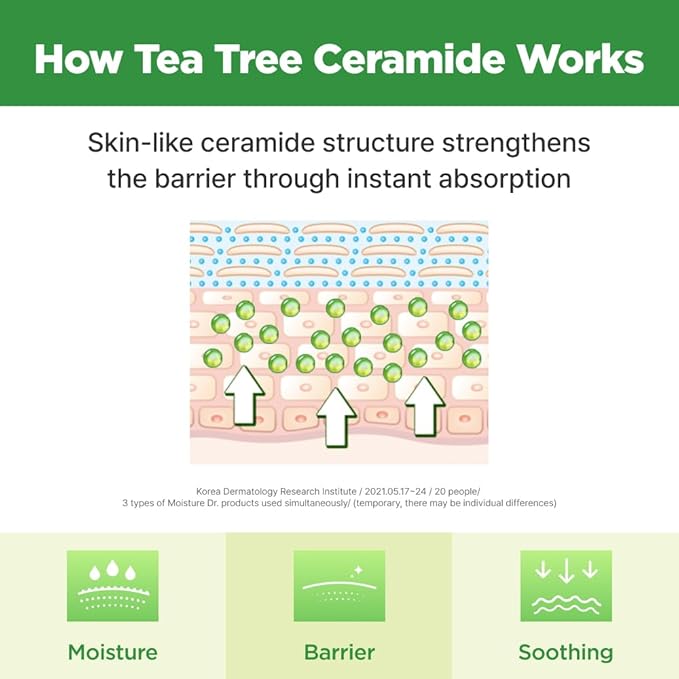 ISOI Moisture Dr. Soothing Toner, Lightweight Hydrating Toner for The Face with Tea Tree Ceramide & Hyaluronic Acid for Skin Barrier Support, Korean Skin Care (4.39 fl. oz/130ml)