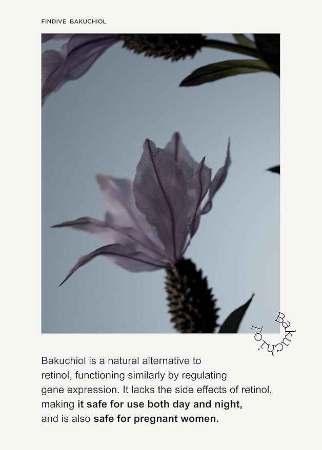 FINDIVE Official Bakuchiol Liposome Ampoule Toner, Bakuchiol, Plan-Based Retinal Alternative, Liposomal Squalane1%, Allantoin, Anti Wrinkle Toner, Korean Skincare 5.07fl.oz