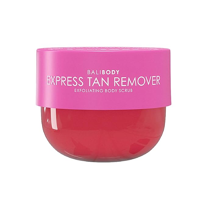 Bali Body Express Tan Remover | Self Tanner Remover & Exfoliating Body Scrub | Fake Tanning Eraser for Streak-Free Skin | Works on Self Tan, Fake Tan & Spray Tan | Vegan, Grapefruit Scent