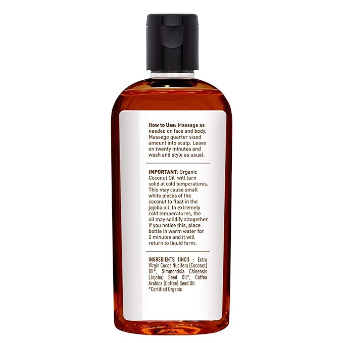 Desert Essence Organic Coconut, Jojoba, and Coffee Oil Blend