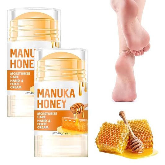 60% Urea Hydrating and Anti-Cracking Foot Cream, Moisturising and Relieves Cracking and Dryness Foot Cream for Cracked Heels,Hands,Knees,Exfoliating Moisturizer (Yellow*2, one size)