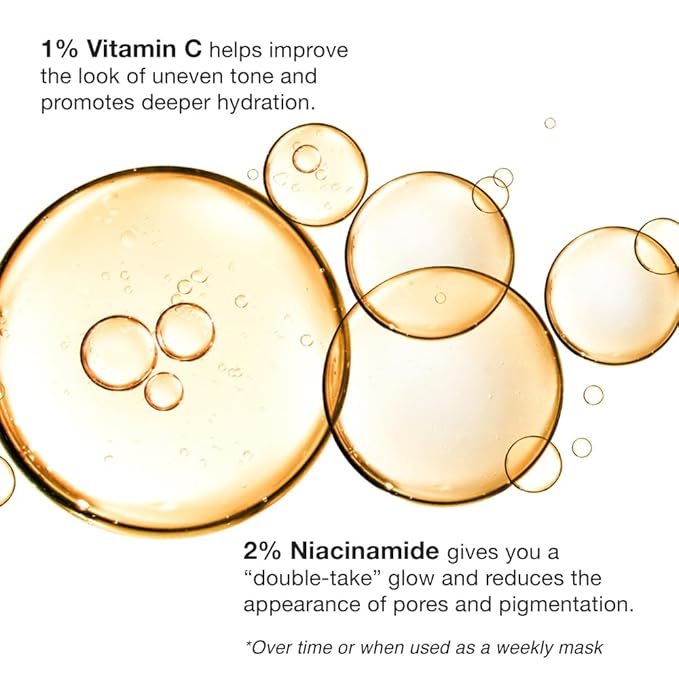 Deep C Diver Vitamin C Cleanser - 6-in-1 Glow Face Wash with Niacinamide & Algae - Daily Treatment Cleanser & Weekly Mask, 3.4 oz