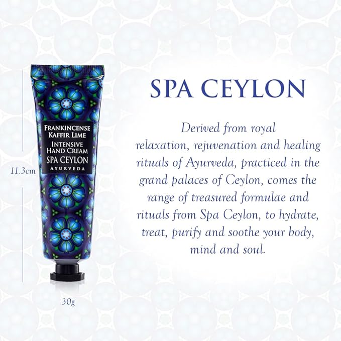 SPA CEYLON Frankincense Kay Lime Intensive Hand Cream | Hand Lotion | Natural Ingredients | for All Skin Types