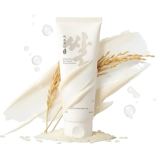 NDP Rice Mochi Deep Face Wash – Triple-Rice Airy Micro-Exfoliating Foam for Sensitive Skin, Phyto Mucin Hydration Shield, pH 5.5 Barrier-Safe Vegan Korean Skincare Cleanser, 4.05 fl oz (120 ml)