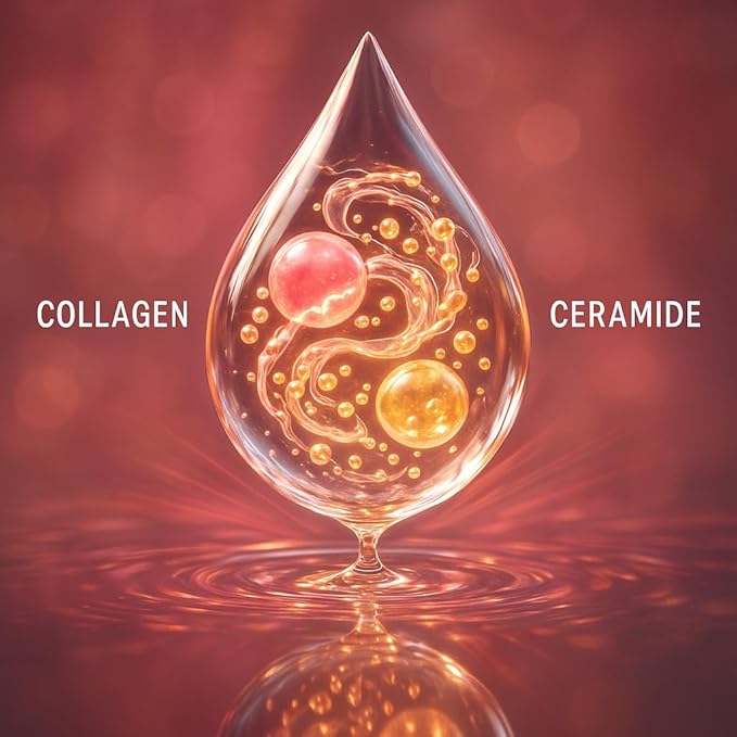 SpaScriptions Collagen & Ceramides Foaming Facial Cleanser, pH Balanced, Non Comedogenic, Paraben Free, For All Skin Types, 5 fl oz / 150 mL