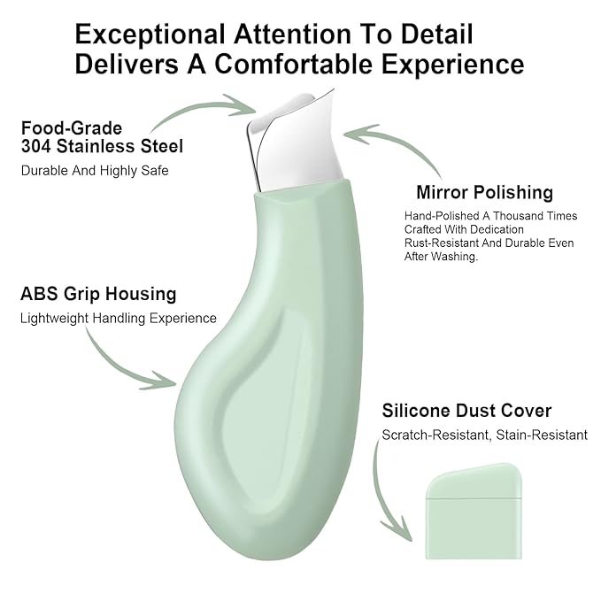 Blackhead Remover Tool, Skin Scrubber Face Spatula & Silicone Face Scrubber, Blackhead Scraper For Pimple And Sebum, Pore Cleaning For Exfoliating, Massaging, Remove Blackheads, Acne