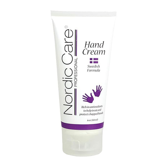 Nordic Care Hand Cream, 6 oz. | Shea Butter Hand Lotion for Dry Hands and Cracked Skin | Paraben & Lanolin-free | Essential Oils, Vitamin A & E, Squalane & Lavender