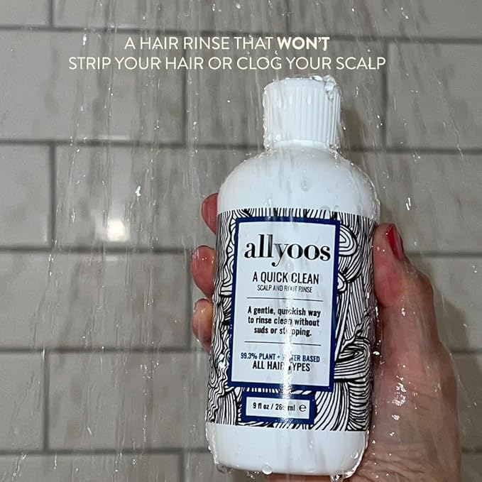 A Quick Clean, Hair Rinse, Removes Sweat, Oil & Buildup From Scalp & Hair, No Suds, Dry Shampoo Alternative, Balances Scalp, Sulfate-Free