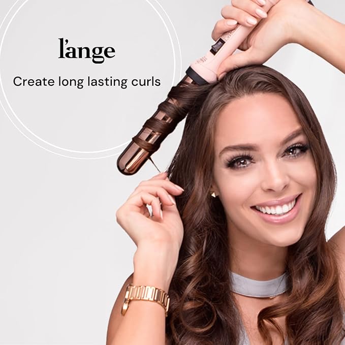 L'ANGE HAIR Ondulé 32 MM Ceramic Curling Wand | Professional Hot Tools Curling Iron 1.25 Inch | Salon Hair Styling Wands for Beach Waves | Best Hair Curler Wand for Frizz-Free, Lasting Curls
