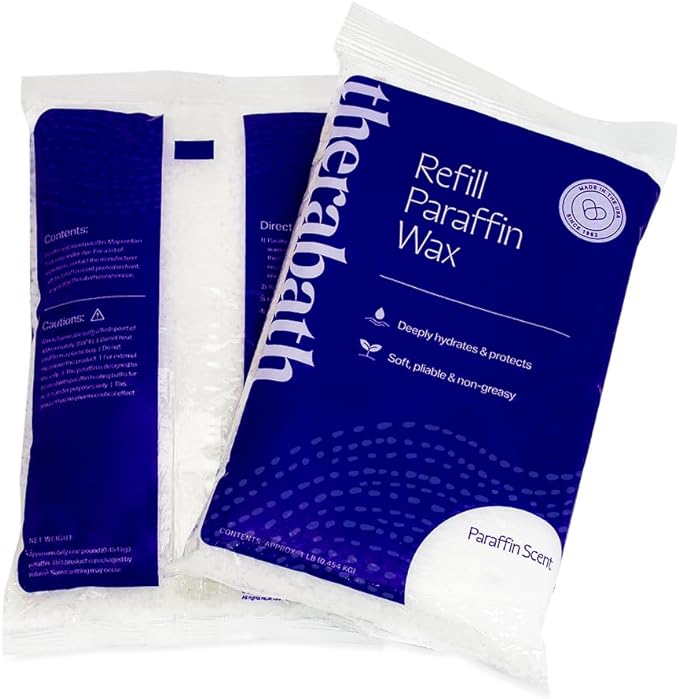 Therabath Paraffin Wax Refill - Thermotherapy - Use to Relieve Arthritis Discomfort, Stiff Muscles, & Dry Skin - for Hands, Feet, Body - Deeply Hydrates & Protects - Made in USA, 12 lb. ScentFree