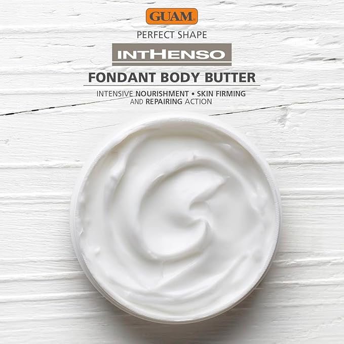 Guam Intense Firming and Anti-Aging Body Cream, Nourishing Seaweed Body Butter with Shea and Cupuavu for Mature and Very Dry Skin, Tightening and Hydrating Moisturizer, 250 mL