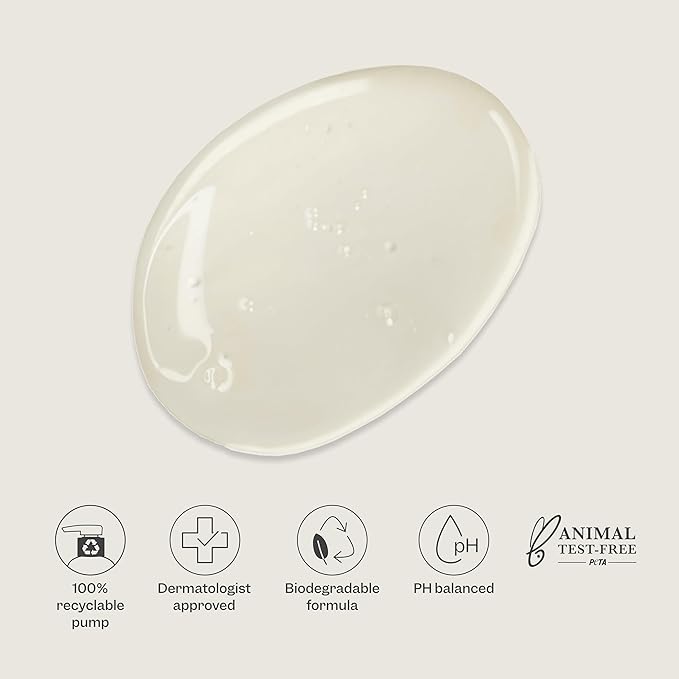 Renpure Kiwi and Hyaluronic Acid Ultra Hydrating Body Wash - Leaves Skin Moisturized - Rids Skin of Daily Grime - Gentle Formula - Dye and Paraben Free - Recyclable, Pump Bottle Design - 24 fl oz