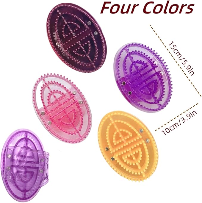 Handheld Massage Brush – Comfortable Grip Massage Gloves for Full-Body Brushing & Relaxing Muscle Care (Pink)