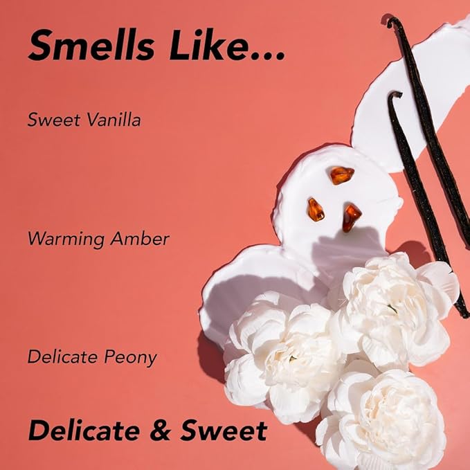 Holler And Glow Hawaii Heat Vanilla Body Butter, Body Butter For Women, Smells Good, Body Lotion For Extremely Dry Skin, Moisturizing, Nourishing, Shea Butter, Peony, Amber Scented, 5.29 Oz