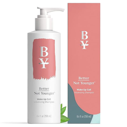 Better Not Younger Wake Up Call Volumizing Biotin Shampoo 8.4 fl oz – Designed for Women Over 40 with Thinning Hair - Volumizes, Lifts & Nourishes - Sulfate Free, Color - Safe Shampoo for Fine Hair.
