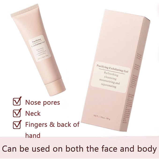 Purifying Exfoliating Gel, Facial Exfoliator Cleanser, Moisturizing, Gentle, Cleansing Peeling Gel for the whole body, Cleans Dirt & Oils (1pcs)