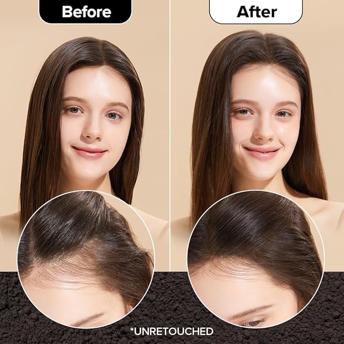 I DEW CARE Biotin Clarifying Dry Shampoo - Tap Secret Dark Brown Duo Set | Strengthening & Volumizing, Powder Type, Travel size, Non-aerosol, Brunette, Korean Ginseng, Stocking Stuffers, 0.26 Oz * 2ea