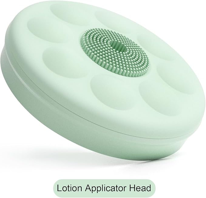 Electric Body Brush Bath Brush Head - Lotion Applicator Head, Pale Cypress Green, Only Suitable for Oh,XIYU. XY1 Electric Bath Brush