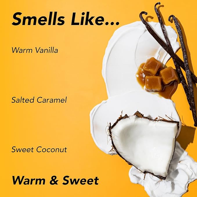 Holler And Glow Miami Wave Salted Caramel Body Butter, Body Butter For Women, Smells Good, Body Lotion For Extremely Dry Skin, Moisturizing, Nourishing, Shea Butter, Coconut, Vanilla Scented, 5.29 Oz