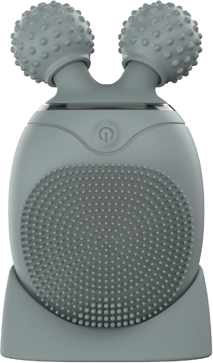 KOAPro Facial Cleansing Brush Exfoliating Face Scrubber for Women and Men, Waterproof Face Brush Cleanser, 3-in-1 Rechargeable Electric Facial Massager Tool, Reusable Sonic Silicone Scrubber