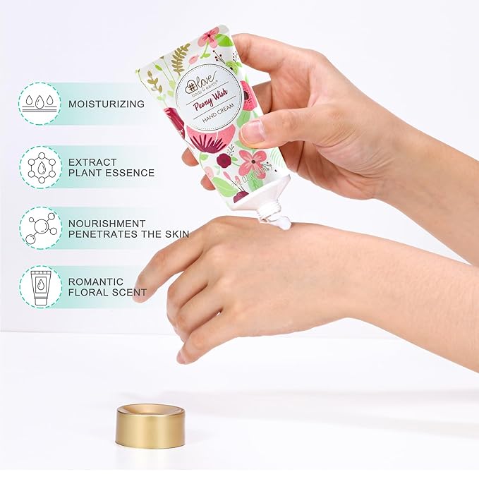 4PC Rose Water Lotion Gift Set: Hand & Foot Cream, Soap, Scented Candle - Body Care for All Skin Types Skin Care Gift Set for Women, Mothers Day Gifts for Mom Gifts, Birthday Christmas Gifts for Women