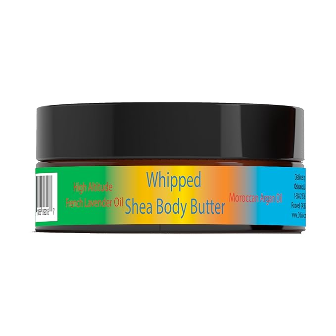 Whipped Shea Body Butter with French Lavender and Moroccan Argan Oil, 8 fl oz
