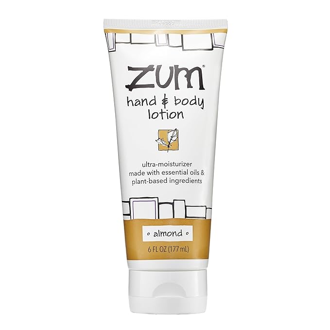 Indigo Wild Zum Hand & Body Lotion - Natural Hand Lotion for Dry Hands - Body Lotion for Women & Men - Body Moisturizers Include Shea Butter, Jojoba Oil & More - Almond - 6 fl oz