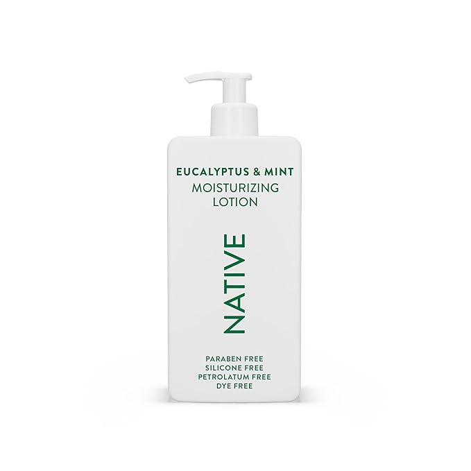 Native Body Lotion Contains Naturally Derived Plant-Based Moisturizers for Women and Men | Restores Dry Skin, Eucalyptus & Mint, 16.5 fl oz